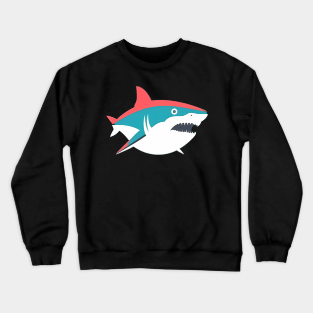 Minimal Shark, Love Sharks Crewneck Sweatshirt by logiamerch
