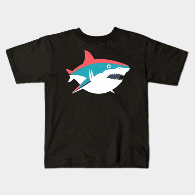 Minimal Shark, Love Sharks Kids T-Shirt by logiamerch