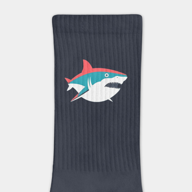 Minimal Shark, Love Sharks by logiamerch