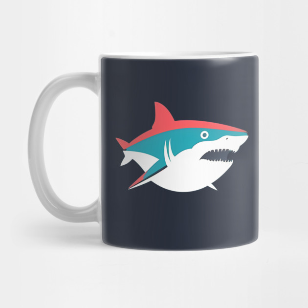Minimal Shark, Love Sharks by logiamerch