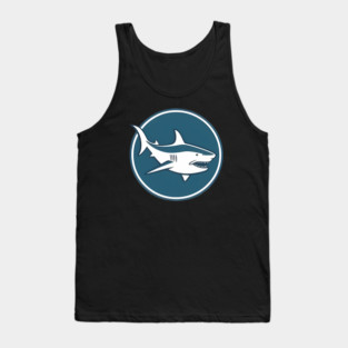 Minimal Shark, Love Sharks Tank Top