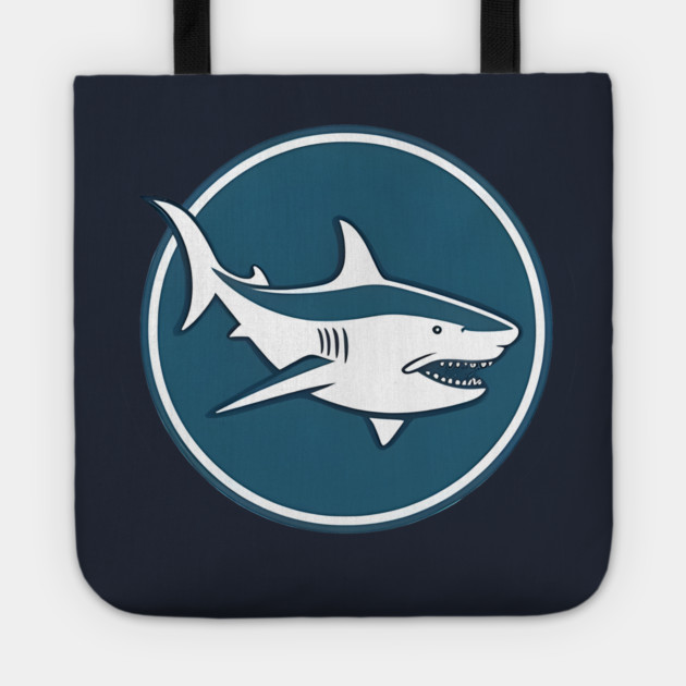 Minimal Shark, Love Sharks Tote by logiamerch
