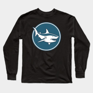 Minimal Shark, Love Sharks Long Sleeve T-Shirt