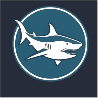 Minimal Shark, Love Sharks Posters and Art