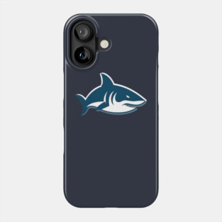 Minimal Shark, Love Sharks Phone Case