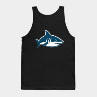 Minimal Shark, Love Sharks Tank Top