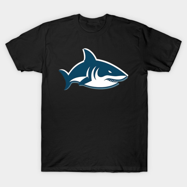 Minimal Shark, Love Sharks T-Shirt by logiamerch