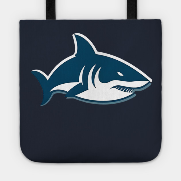 Minimal Shark, Love Sharks Tote by logiamerch