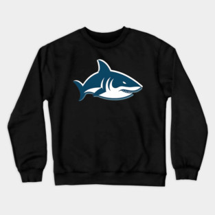 Minimal Shark, Love Sharks Crewneck Sweatshirt