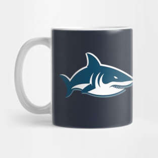 Minimal Shark, Love Sharks Mug
