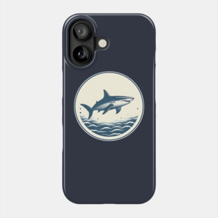 Shark Illustration, Love Sharks Phone Case