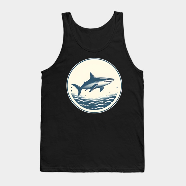 Shark Illustration, Love Sharks Tank Top by logiamerch