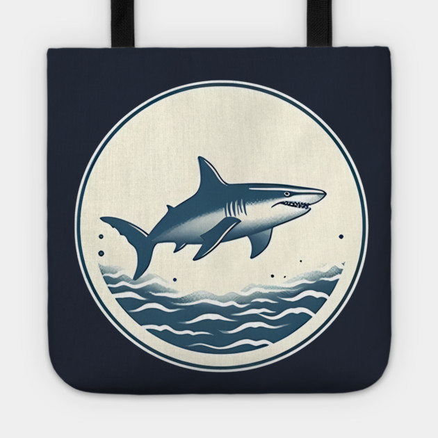 Shark Illustration, Love Sharks Tote by logiamerch