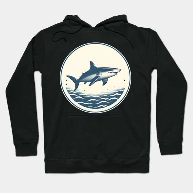 Shark Illustration, Love Sharks Hoodie by logiamerch