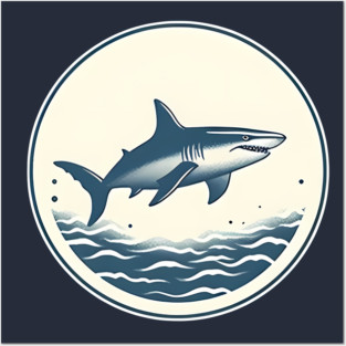 Shark Illustration, Love Sharks Posters and Art
