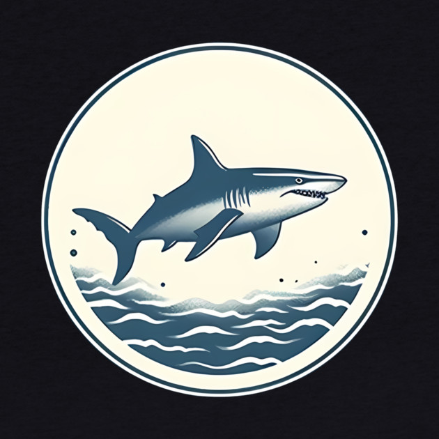Shark Illustration, Love Sharks by logiamerch