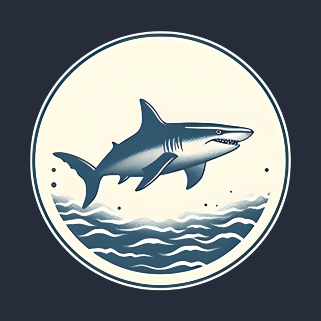 Shark Illustration, Love Sharks by logiamerch