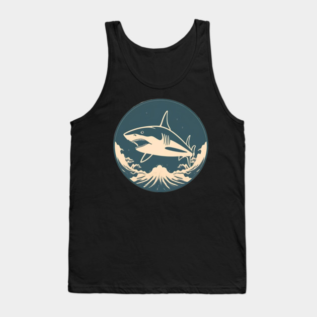 Shark Illustration, Love Sharks Tank Top by logiamerch