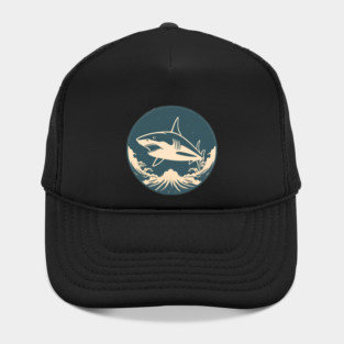 Shark Illustration, Love Sharks Hat