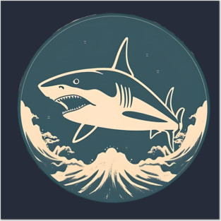 Shark Illustration, Love Sharks Posters and Art