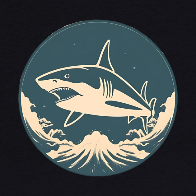 Shark Illustration, Love Sharks by logiamerch