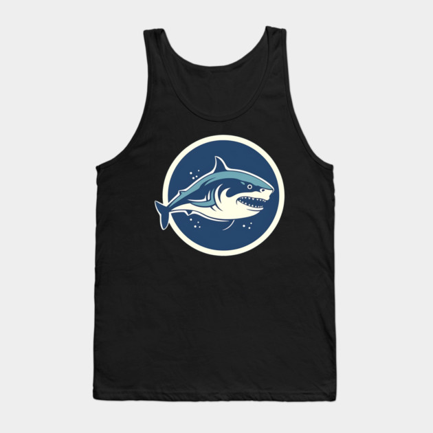 Shark Illustration, Love Sharks Tank Top by logiamerch