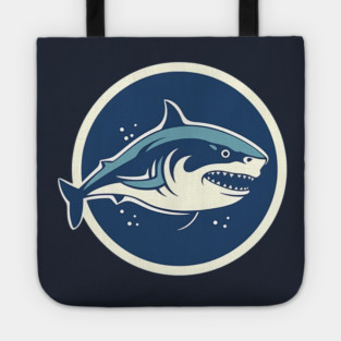 Shark Illustration, Love Sharks Tote