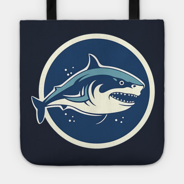 Shark Illustration, Love Sharks Tote by logiamerch