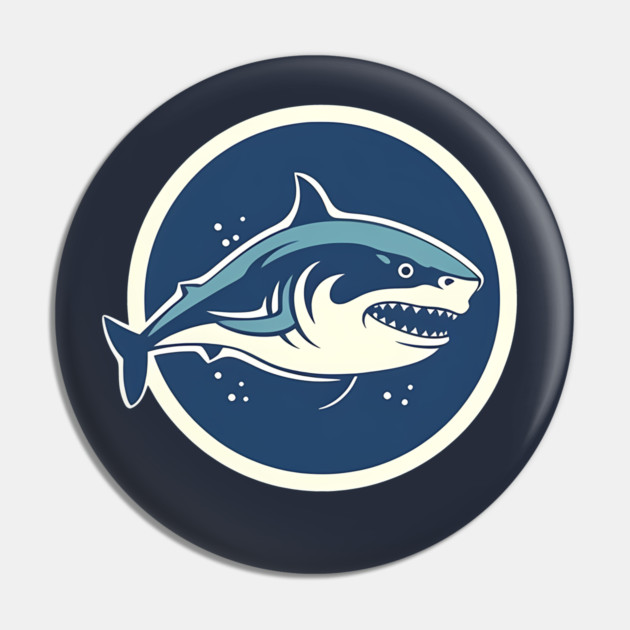 Shark Illustration, Love Sharks Pin by logiamerch