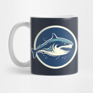 Shark Illustration, Love Sharks Mug