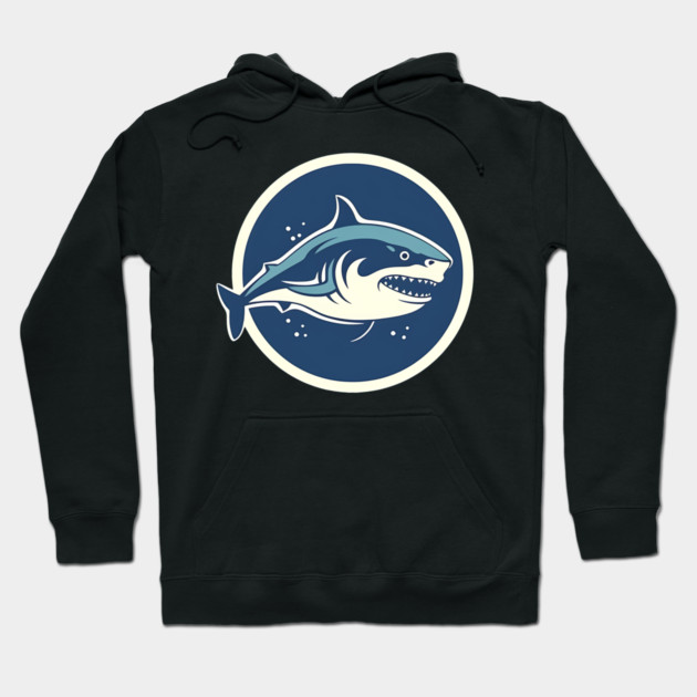Shark Illustration, Love Sharks Hoodie by logiamerch