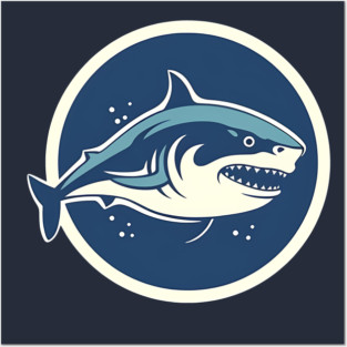 Shark Illustration, Love Sharks Posters and Art