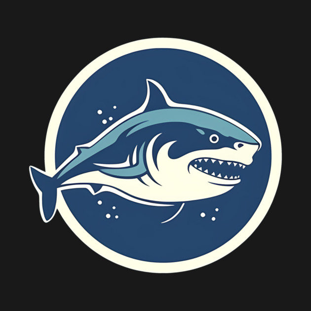Shark Illustration, Love Sharks by logiamerch