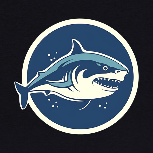 Shark Illustration, Love Sharks by logiamerch
