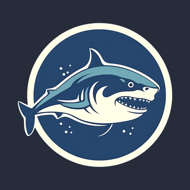 Shark Illustration, Love Sharks by logiamerch