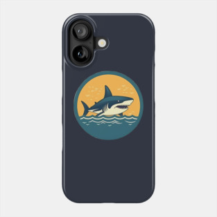 Shark Illustration, Love Sharks Phone Case