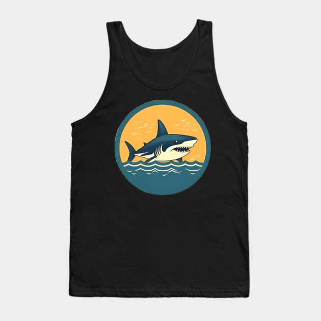 Shark Illustration, Love Sharks Tank Top by logiamerch
