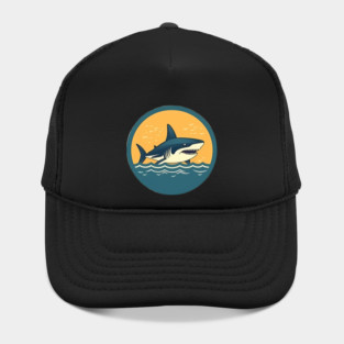 Shark Illustration, Love Sharks Hat