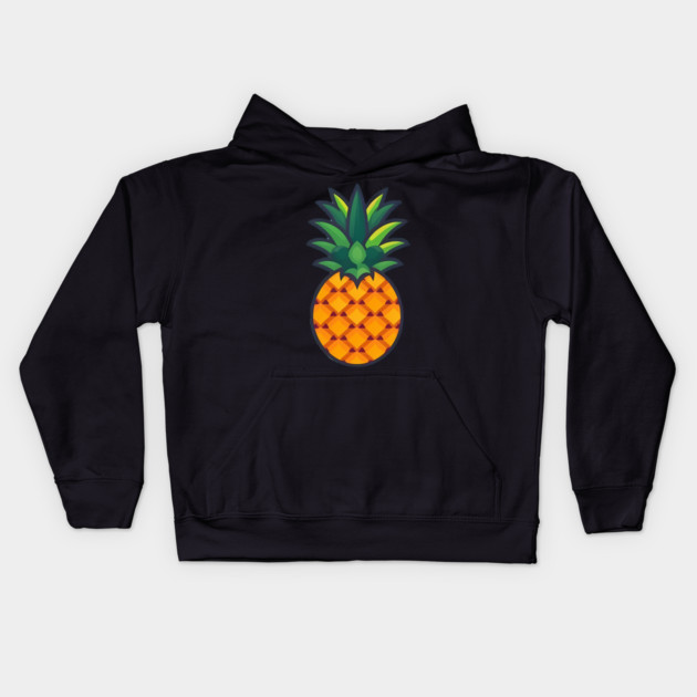 Simple Pineapple, Love Fruits Kids Hoodie by logiamerch