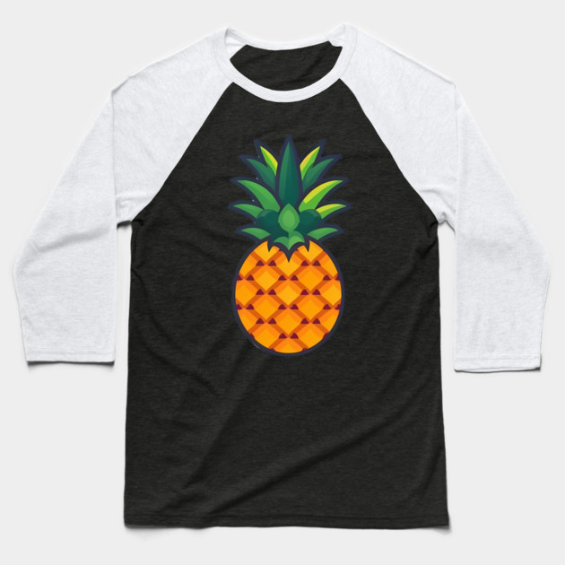Simple Pineapple, Love Fruits Baseball T-Shirt by logiamerch