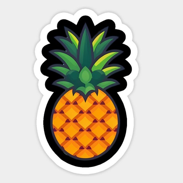 Simple Pineapple, Love Fruits Magnet by logiamerch