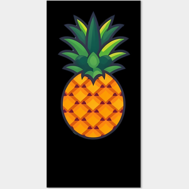 Simple Pineapple, Love Fruits Wall Art by logiamerch