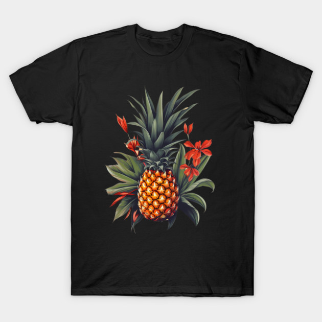 Simple Tropical Pineapple, Love Fruits T-Shirt by logiamerch