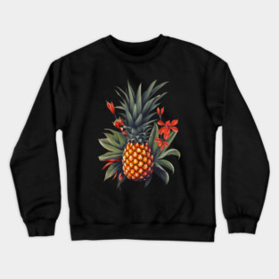 Simple Tropical Pineapple, Love Fruits Crewneck Sweatshirt