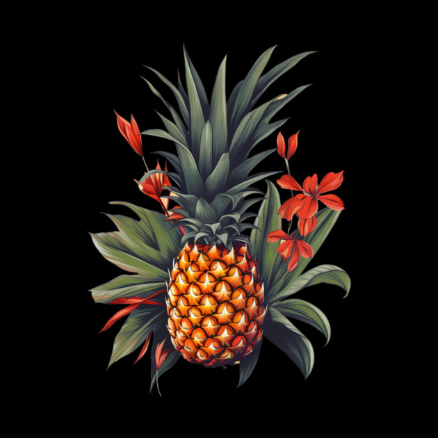 Simple Tropical Pineapple, Love Fruits by logiamerch