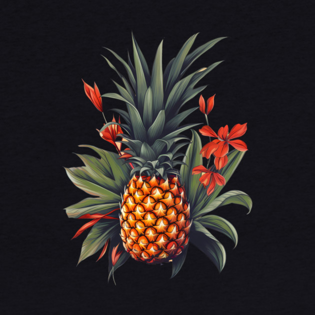 Simple Tropical Pineapple, Love Fruits by logiamerch