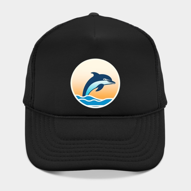 Minimal Dolphin Art, Love Dolphins by logiamerch