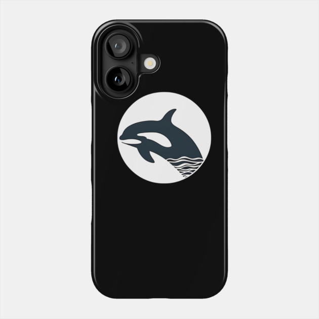 Minimal Orca, Love Orcas Phone Case by logiamerch