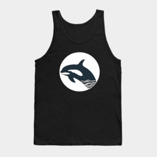 Minimal Orca, Love Orcas Tank Top