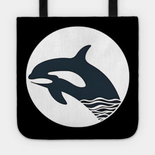 Minimal Orca, Love Orcas Tote